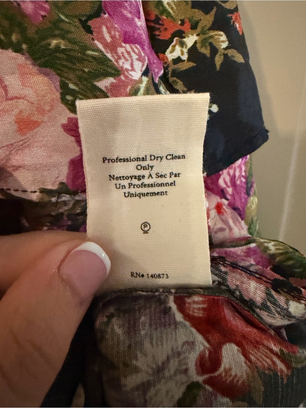 LoveShackFancy Silk Floral Tiered Mini Dress Size 4 NWOT - Picture 5 of 5